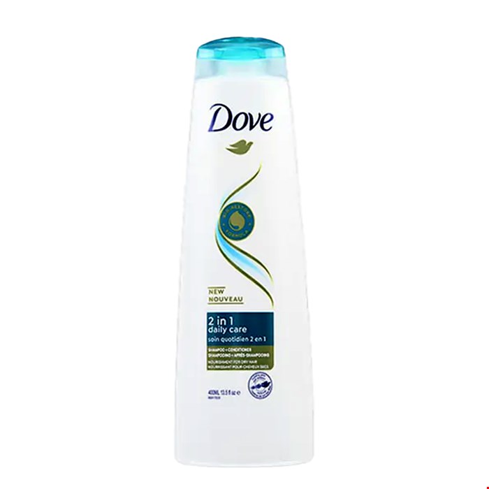 شامپو نرم کننده 2 در 1 داو مدل daily care حجم 400ml