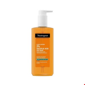 شوینده صورت ضد جوش نیتروژنا clear&defend2%salicilic acid